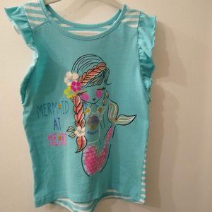 Mermaid at Heart - ruffles and stripes, girls 7